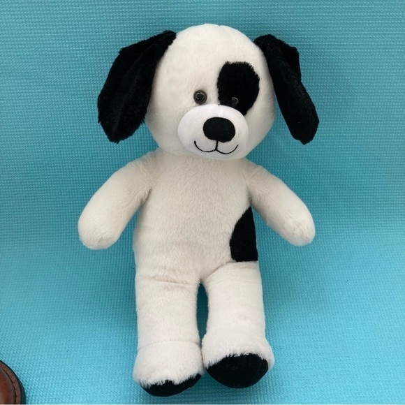 Build-A- Bear White and Black Puppy W/ Marvel Superhero Shorts - Picture 5 of 8